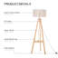 Taha 154cm Tripod Floor Lamp