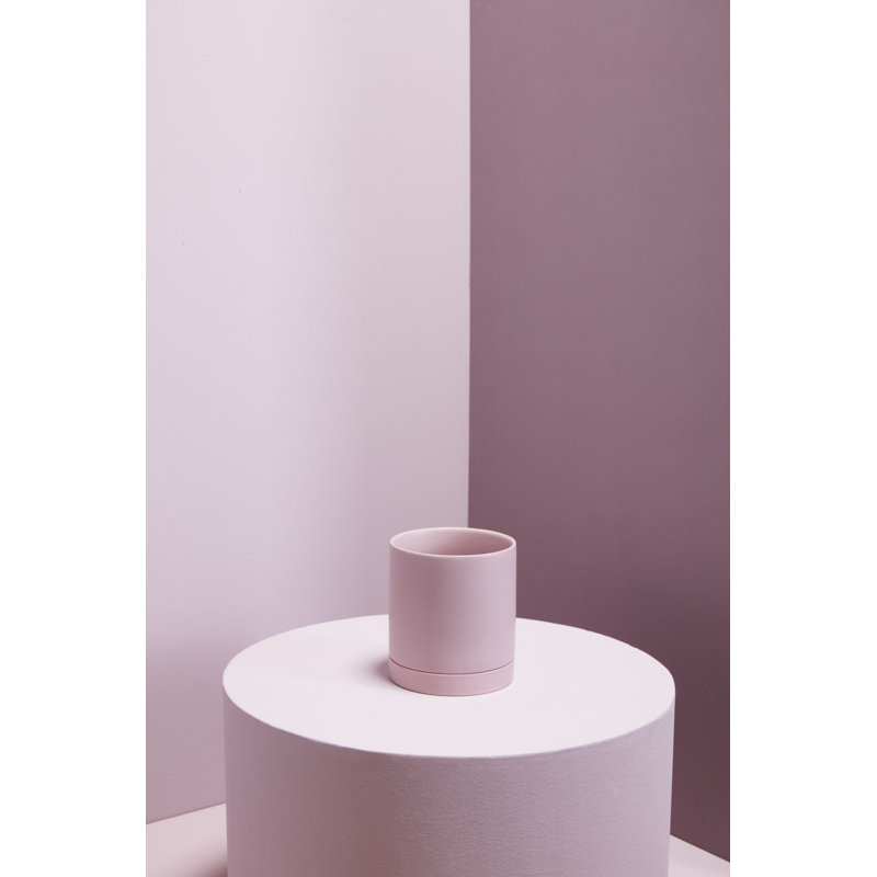 Pot de fleurs en céramique Carlotta, H 5,75 po x l 5 po x P 5 po, Mauve