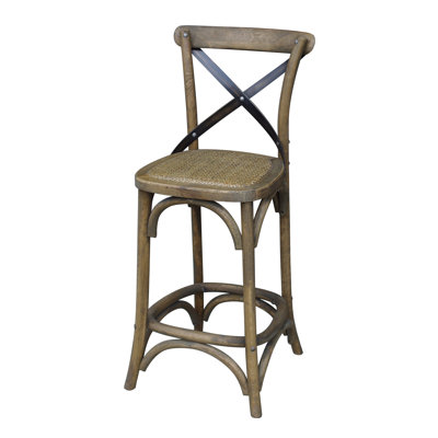 Robillard Counter Stool with Solid Wood Frame