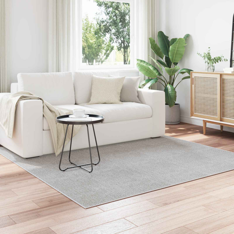 Modern Indoor Rug, Cream, Square 120 cm