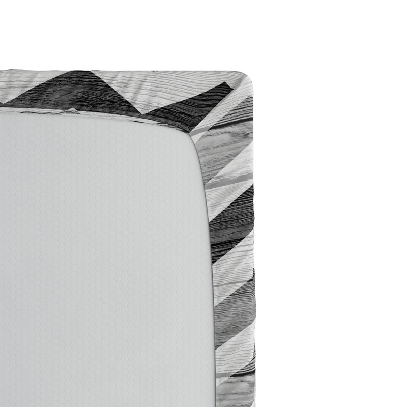 Microfiber Chevron Fitted Sheet, Full Fitted Sheet