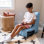 Fauteuil à billes Big Joe, mélange de nylon et polyester durable, 2 pieds