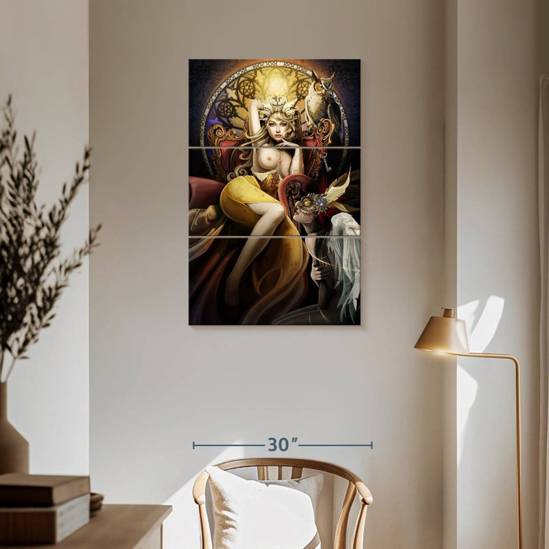 Leisha Fettered Queen Topless, 57" H x 36" W