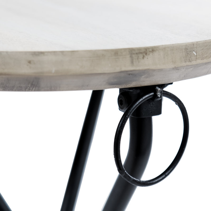 Marlatt Round Metal Folding Outdoor Side Table , 15'' in. W 15'' in. D