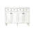 White Solid + Manufactured Wood Shoe Storage Bench