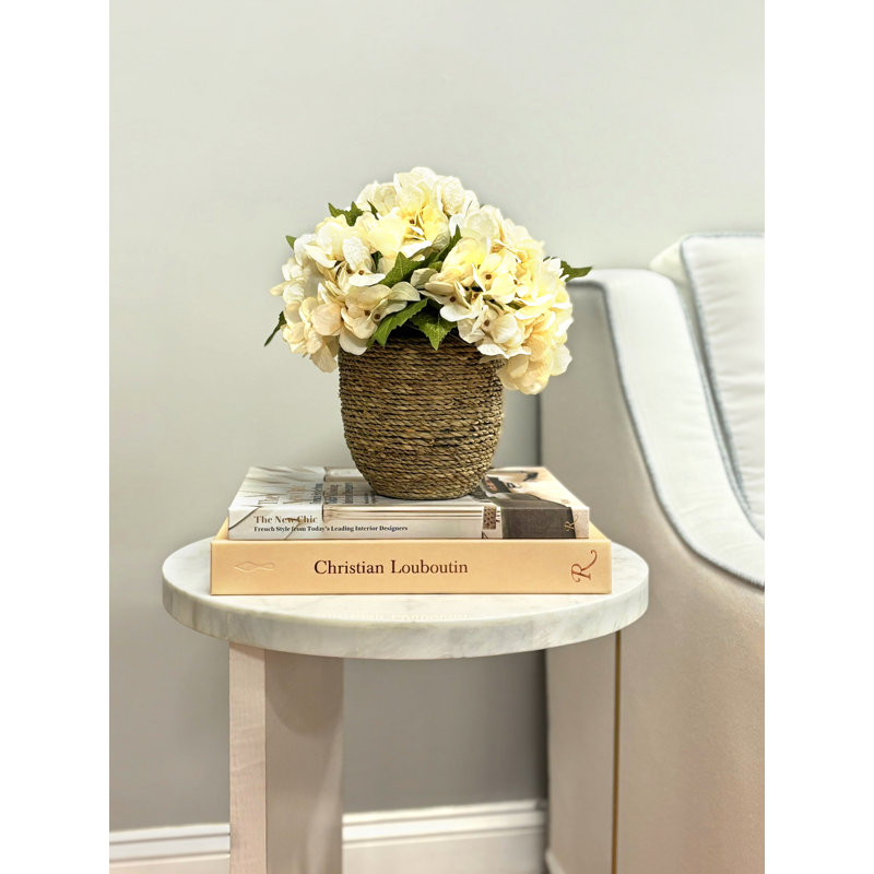 Arrangement floral d'hortensias d'automne Carytown, Crème, crème