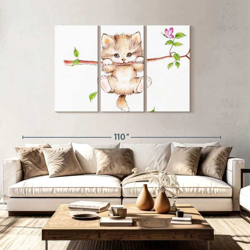 Brampt Spring Branch Cat, 48" H x 74" W
