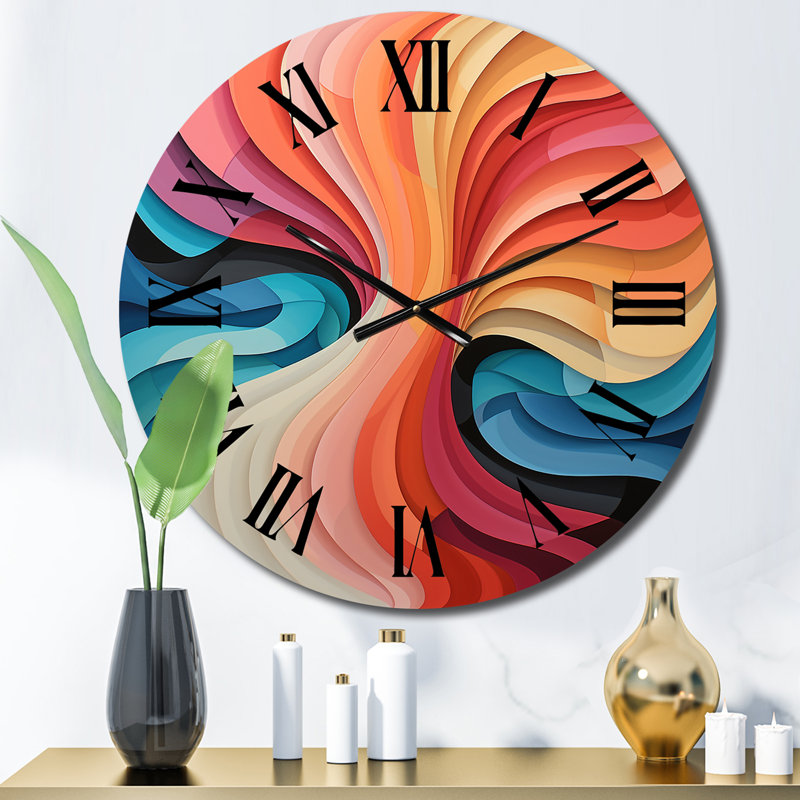 Charliese - Horloge murale abstraite, Petit