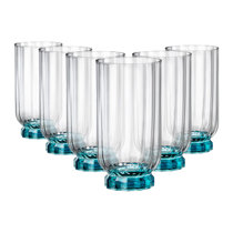 CLASSIC DRINKING GLASSES Set Ribbed Glassware 1PCS Vertical Stripe Glass  £15.35 - PicClick UK