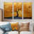 Toile naturelle avec cadre flottant