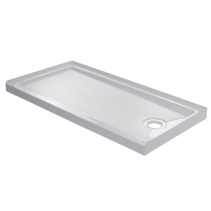 Base de douche simple l 60 po x P 30 po, Droite