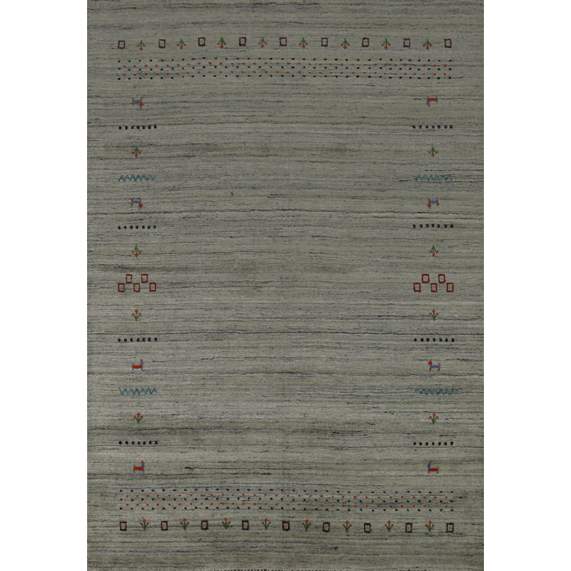 Tapis vert Gabbeh 6 x 8