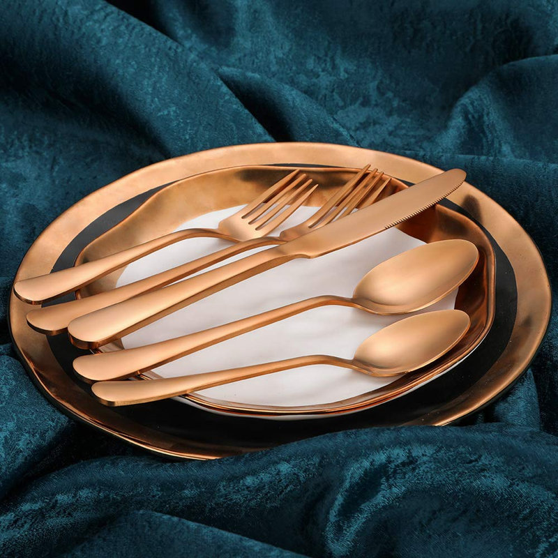Everly Quinn Stainless Steel Flatware Set - Service for 8