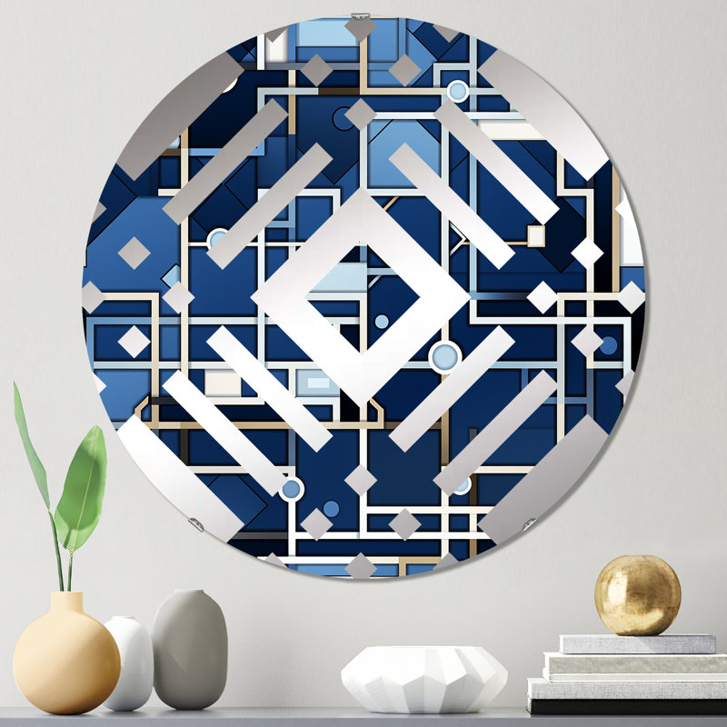 Miroir décoratif Industrial, 31,4 po x 31,4 po