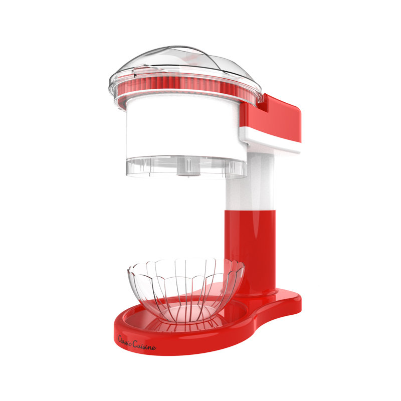 Shaved Ice Maker- Snow Cone, Italian Ice, and Slushy Machine for Home Use, Countertop Electric Ice Shaver/Chipper with Cup by Classic Cuisine
