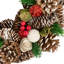 Couronne de Noël artificielle pomme de pin et baies-126592605