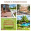 Banc de jardin en bois Bukhari