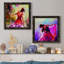 Danseuse - ensemble de 2 peintures sur toile encadrées-883619111-883619128
