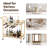  Gold Bar Cart With Wine Rack And Glass Holders - Rolling Bar Cart With Wheels