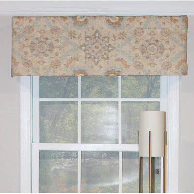 Aalin Cotton Blend Abstract Scalloped Window Valance