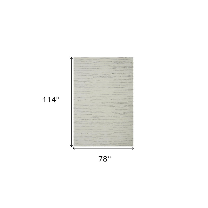 Tapis beige antidérapant 7 pi x 10 pi