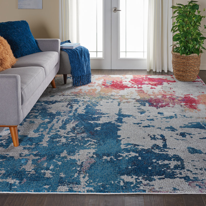 Abstract Indoor Rug, Rectangle 8'10" x 11'10"