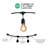Jothan 48-ft Outdoor 15 - Bulb Standard String Light (End to End Connectable)