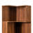 Corner Book Shelf - 5 Tier Corner Bookshelf  Bookcase With Baffle, Freestanding L Shaped Display Shelf Stand For Home Office, Living Room, Bedroom, Kitchen