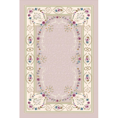 Premium Woven Area Rug, 100% Polyester, 4.6 x 7.2 ft | Antibacterial, Non-Slip PVC Dot Underside | 3D Digital Printing, Machine Washable, Pile Height: 0.3 in | Ideal for Living Room, Bedroom, and Dining Spaces