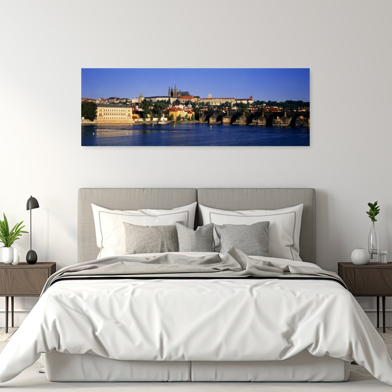 Charles Bridge Prague Czech Republic by Murat Taner - Wrapped Canvas Panoramic Print, 50.8 cm H x 152.4 cm W