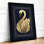 Gilded Swan Art Deco - Framed Print-1376209005-1376208995