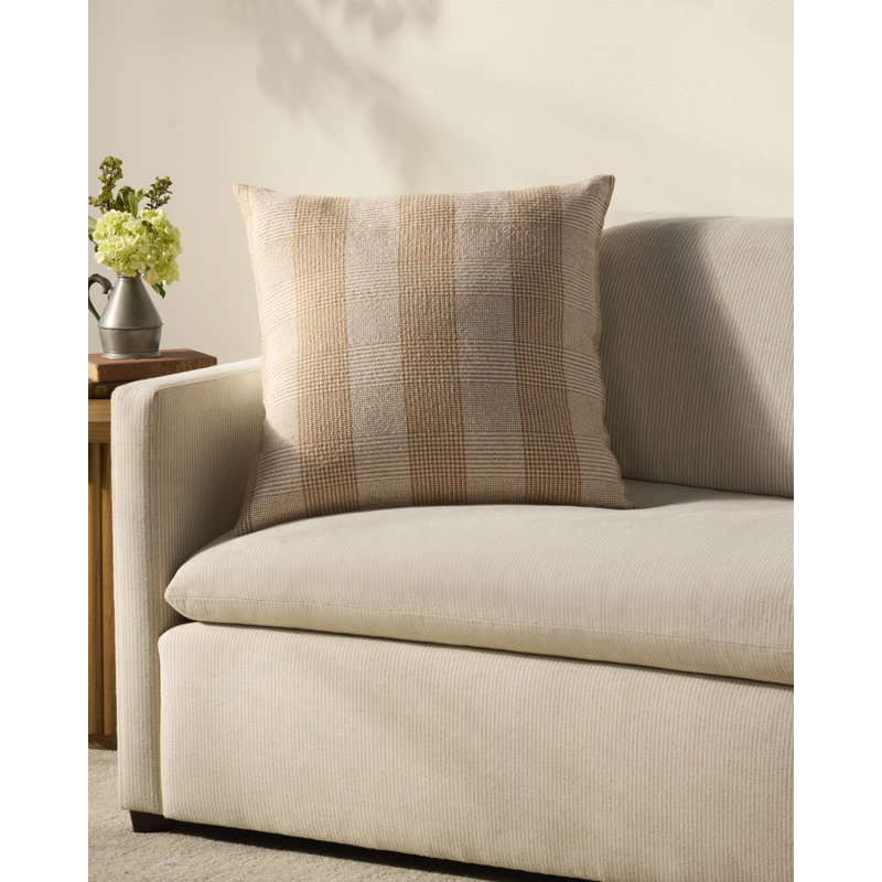 Chris Loves Julia Auggie Throw Pillow, Orange