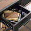 Bureau en L, finition brune