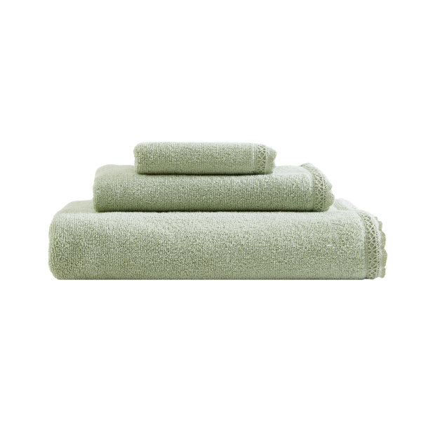 Egyptian Cotton Medium Weight 12 Piece Bath Towel Set - Sea Green