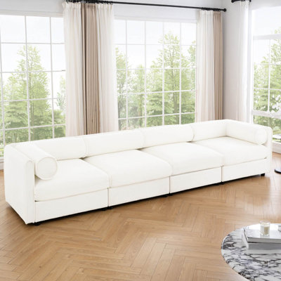 Canapé modulaire rembourré avec sièges de rangement