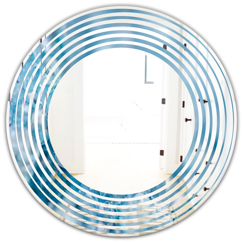 Miroir mural Wave, H 31,5 po x l po