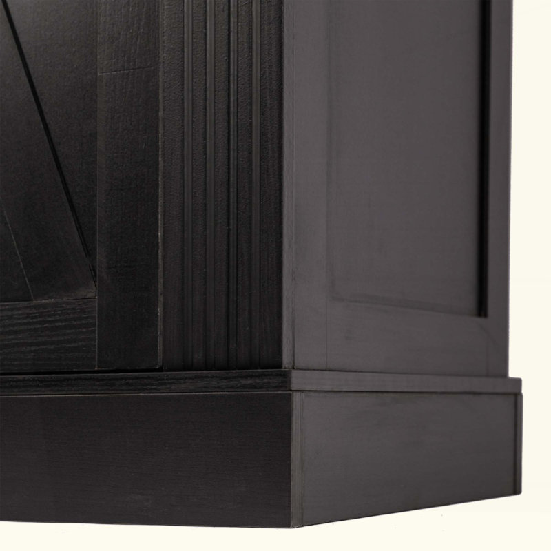 Armoire de rangement à porte de grange Farmhouse