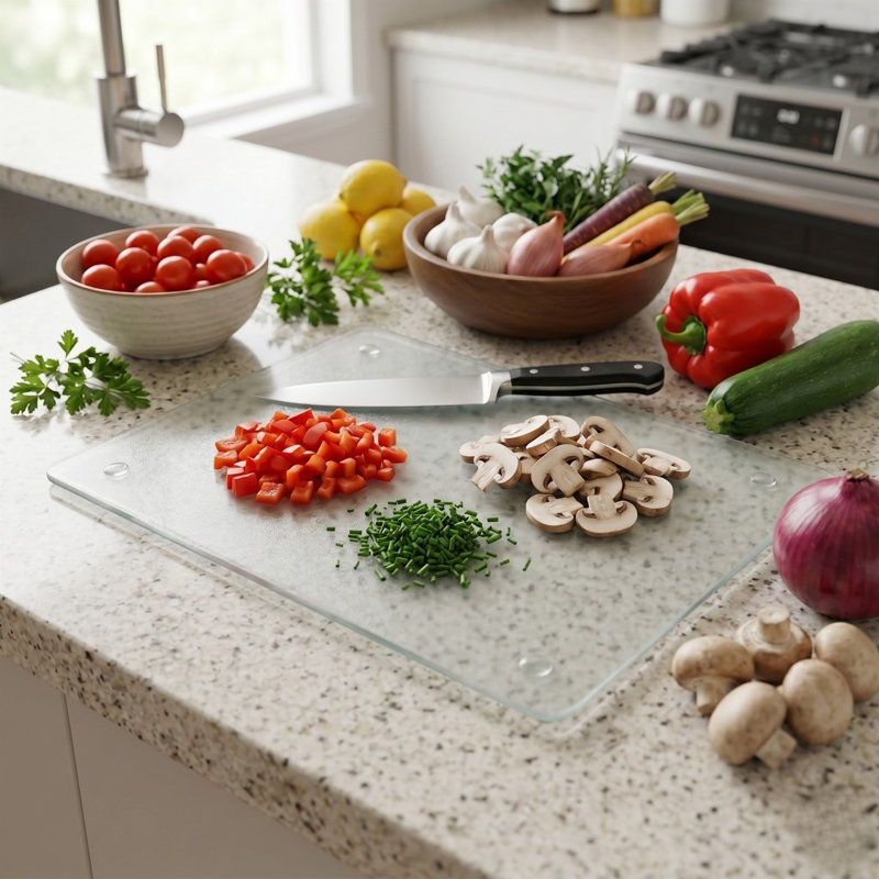 Planche à pâtisserie en verre trempé
