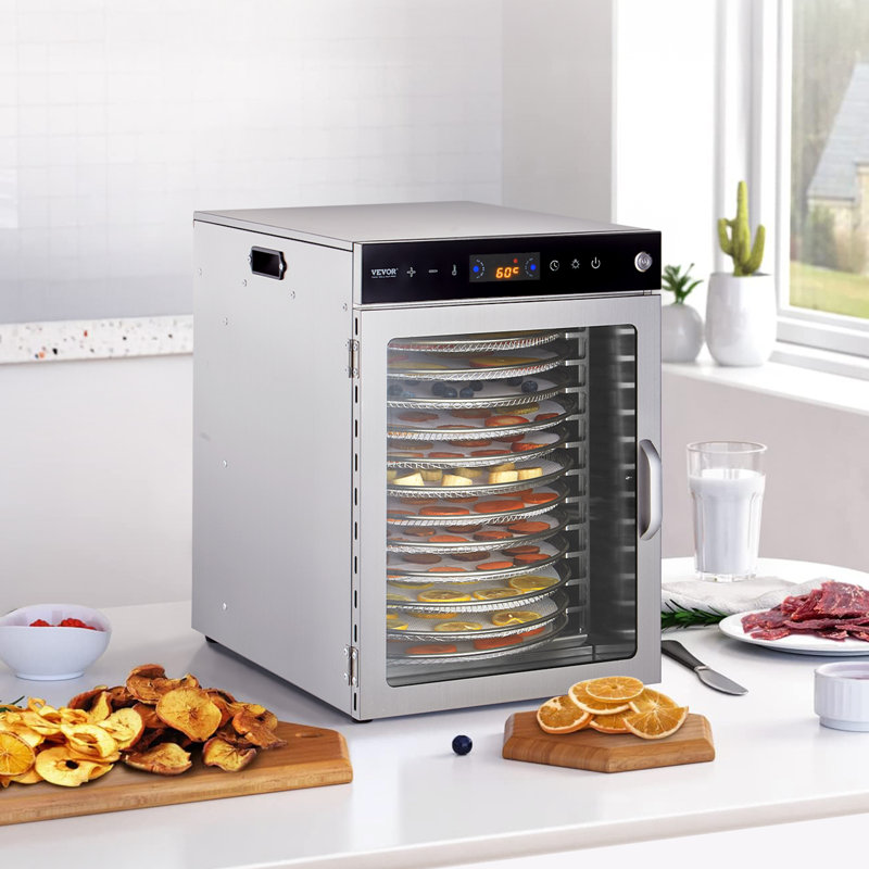 Séchoir à fruits en acier inoxydable 800W