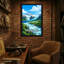 «Scenic & Cityscapes Patagonia Chili Mountain River», reproduction d'art-1522775614