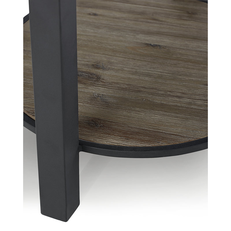 Solid Wood Top End Table