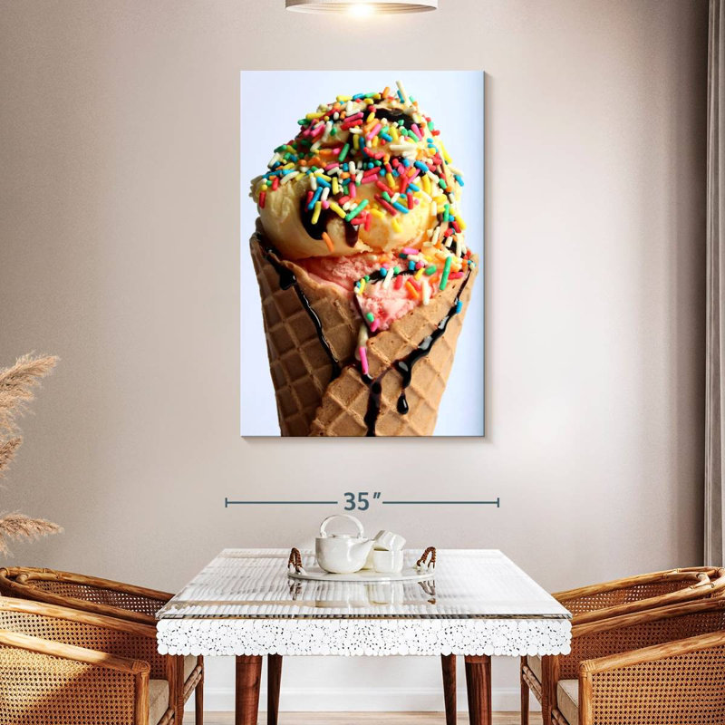 Yarlin Sprinkles On Ice Cream, 48" H x 32" W