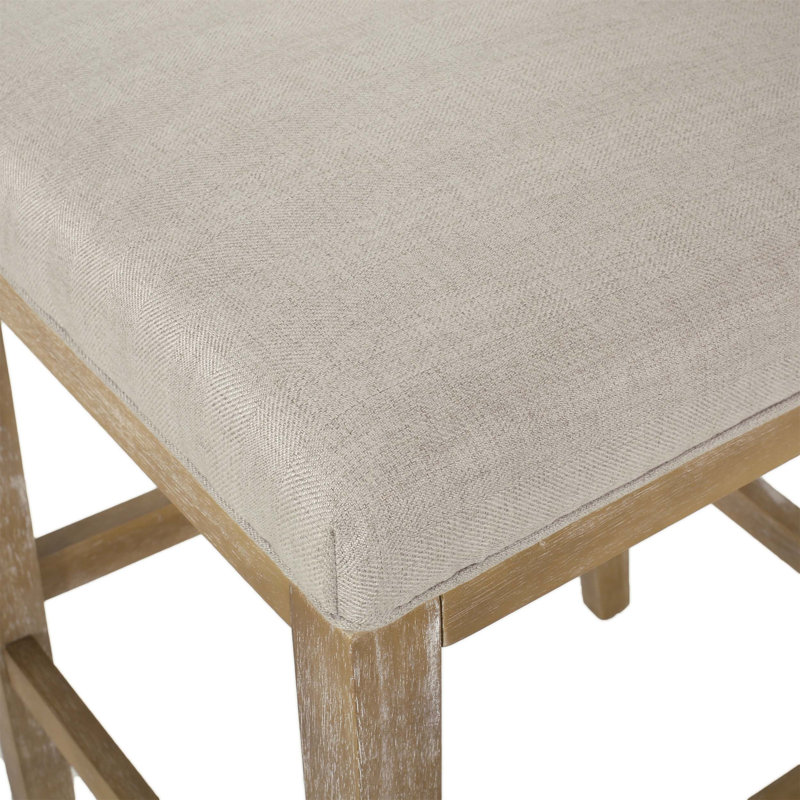 Ensemble de 2 tabourets de comptoir de 31 pouces avec tissu respirant et dossier ergonomique en forme de L pour plus de confort et de style