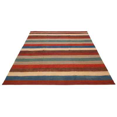 Boho multicolore kilim 9 pi 7 po x 13 pi 1 po