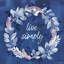 Indigo Petals IV par Beth Grove - Peinture-122866626-86384729-86384726