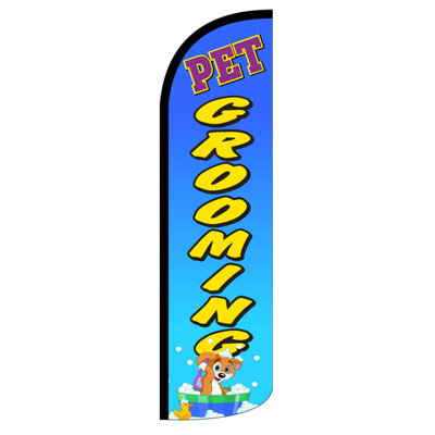 Double Sided 138'' H x 38'' W Polyester Feather Banner