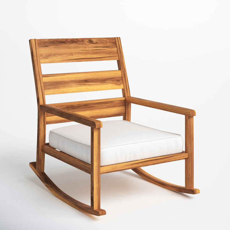Outdoor Stanley Rocking Solid Wood Chair with Cushions