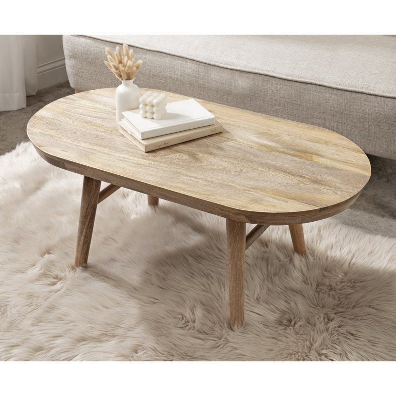 Berenike Oval Coffee Table with Tapered Legs | Wayfair