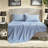 Elegant 7-piece Queen Bedding Set, Premium Microfiber, Floral-chic Design For Year-round Comfort