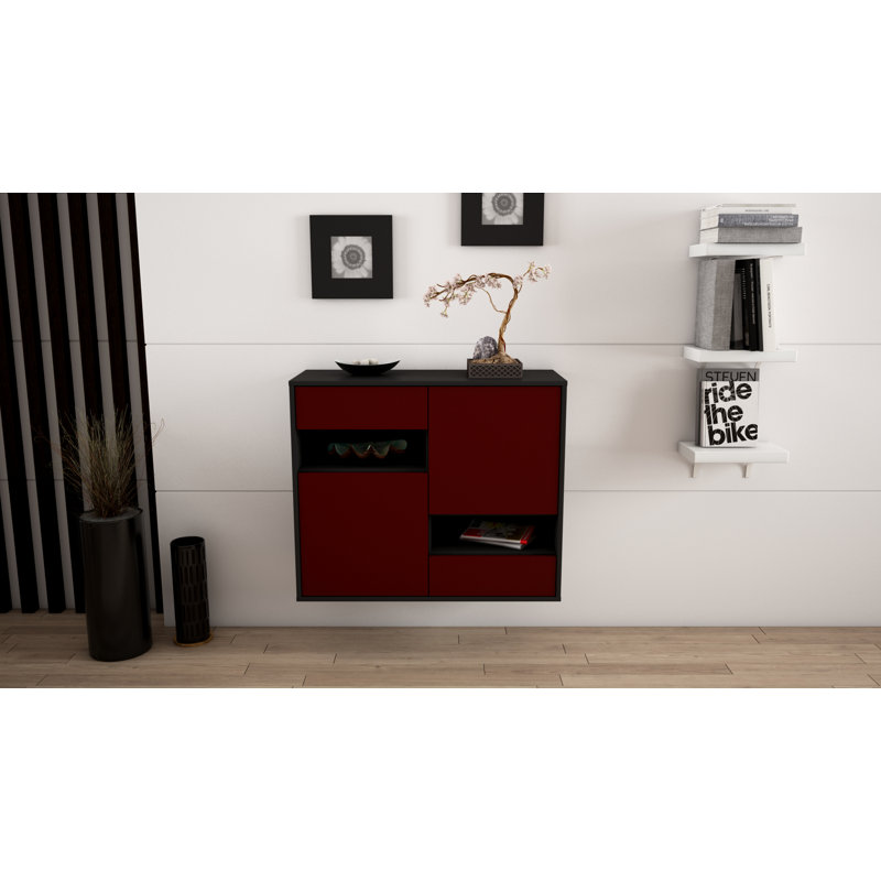 Roseville 92cm Sideboard, Red